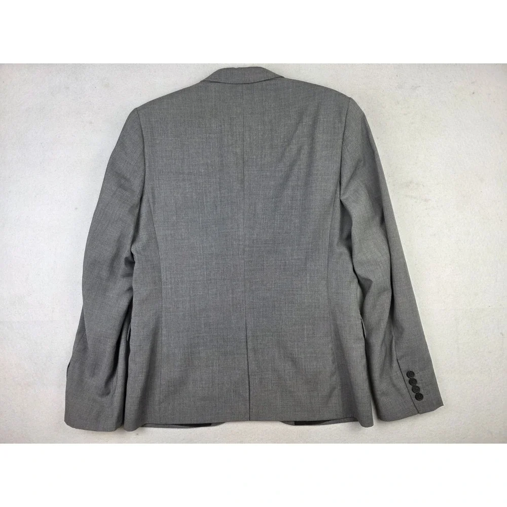 H&M Sport Coat Blazer‎ 40R Mens Dark Grey Suit Jacket Two Button Formal